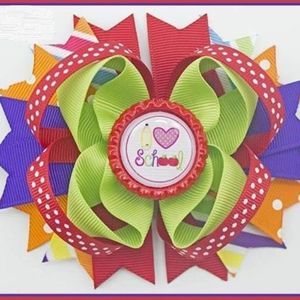 4.5 INCH "I ❤ SCHOOL" HAIRBOW